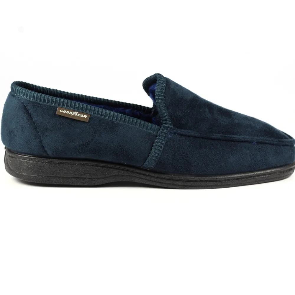 Lunar Shoes Babouche Eden Marine-Homme Chaussons Pour Hommes