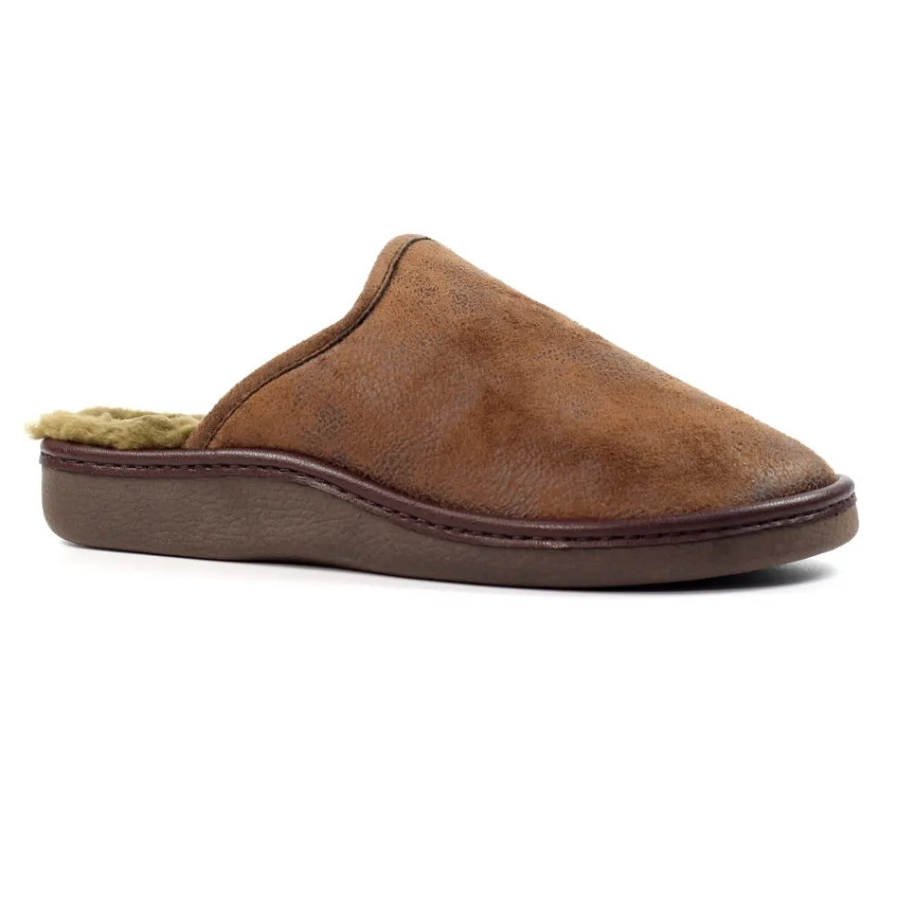 Lunar Shoes Babouche Glen ii marron-Femme Chaussons Pour Femmes | Chaussons Pour Hommes
