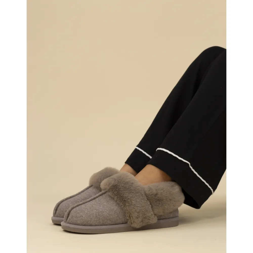 Lunar Shoes Chausson Ember II taupe- Chaussons En Coffret Cadeau | Bottine
