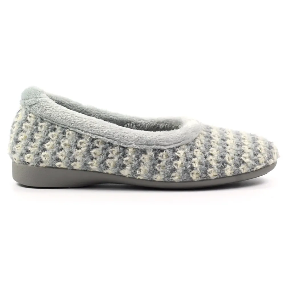 Lunar Shoes Chausson Gris Cambria- Ballerine | A Enfiler
