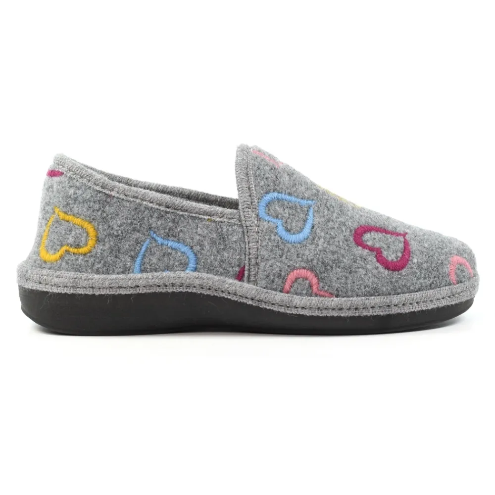 Lunar Shoes Chausson Gris Joyeux- Bottine | A Enfiler