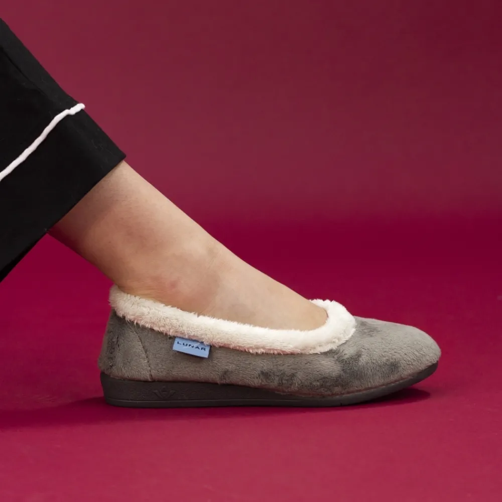 Lunar Shoes Escarpin Mabel Ii Gris- Ballerine | A Enfiler