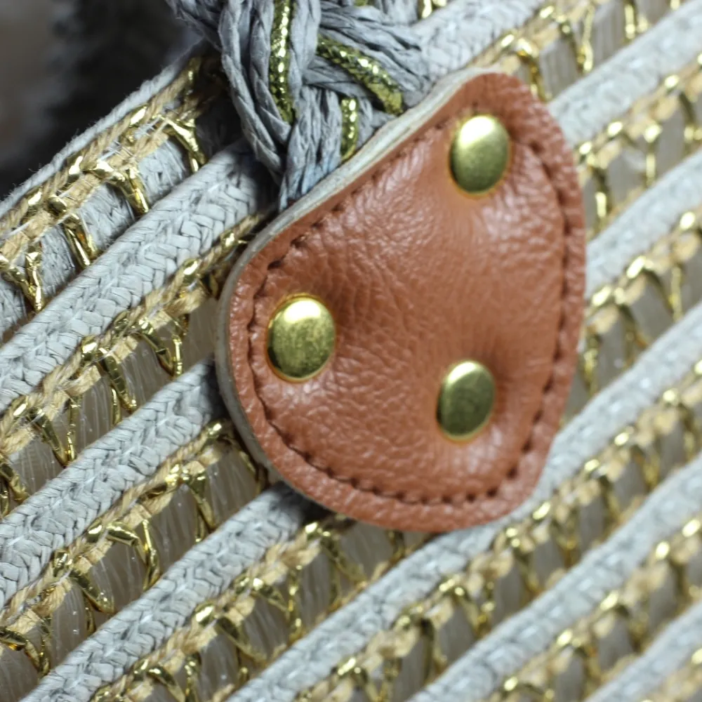 Lunar Shoes Sac De Plage Saville Multi Gris Bicolore- Plage